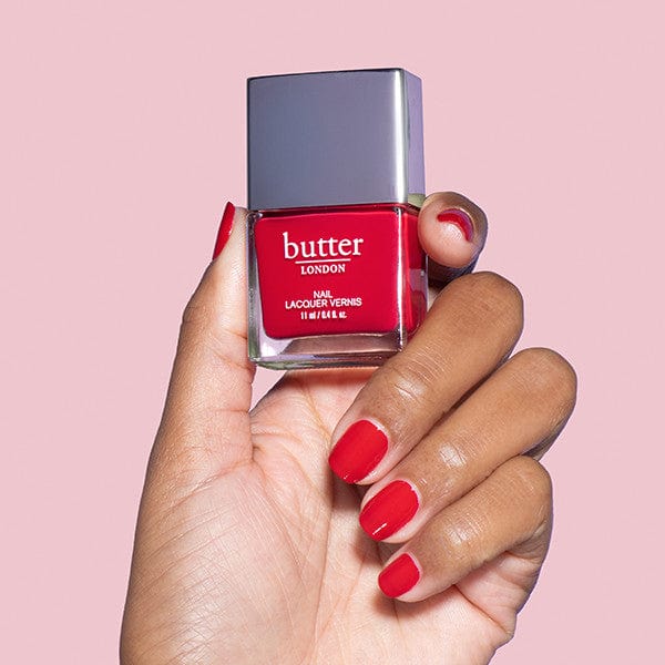 Come to Bed Red - Patent Shine 10X Nail Lacquer Butter London